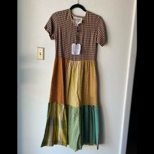 NWT ace&jig Marie patchwork dress in Brunswick